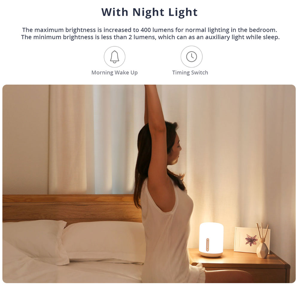 Xiaomi Mijia Mi Bedside lamp 2 - chytrá barevná stolní lampa 3 zbozi